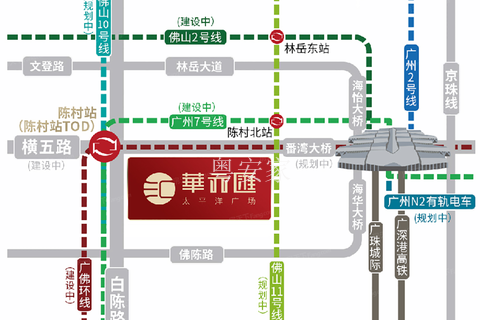 華元匯 太平洋广场位置交通图